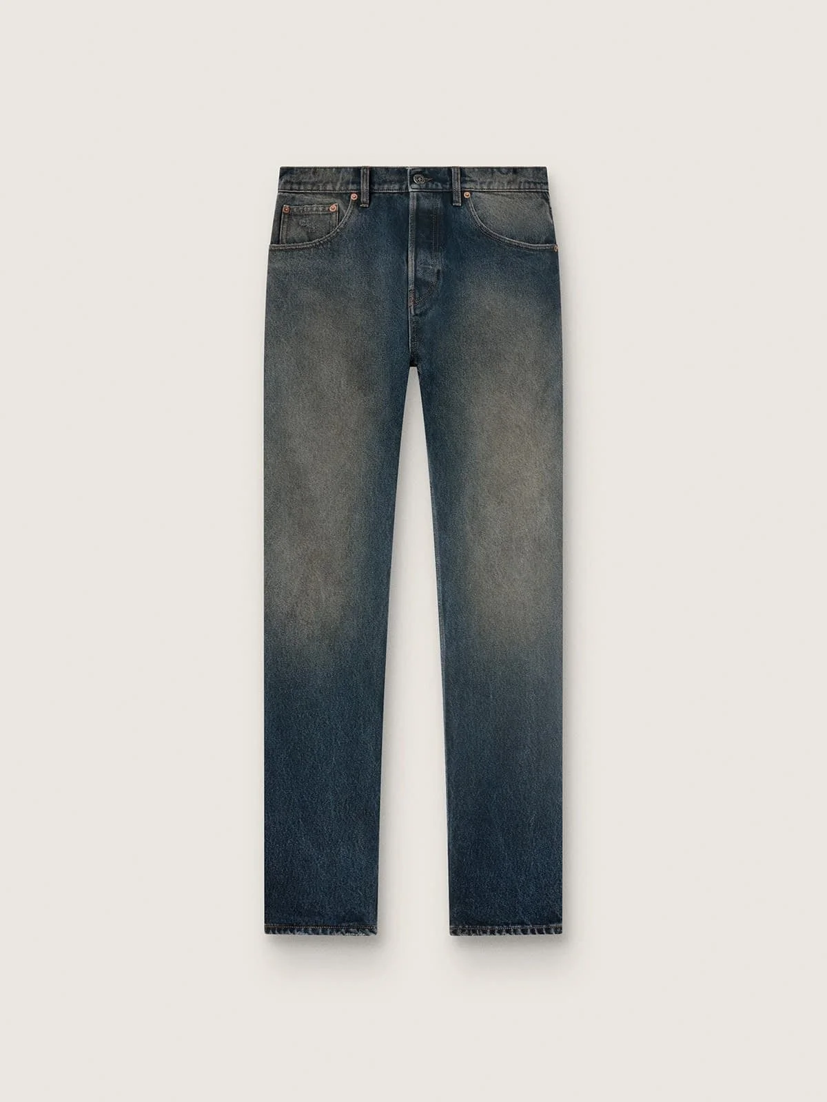 Men's blue denim jeans - 1
