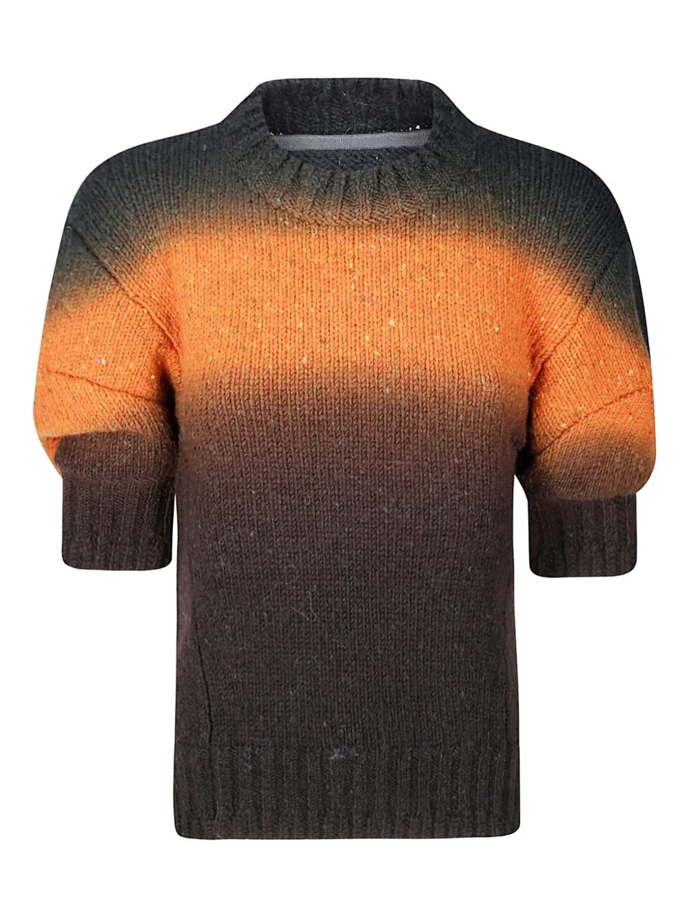 balloon-sleeves knitted top - 1