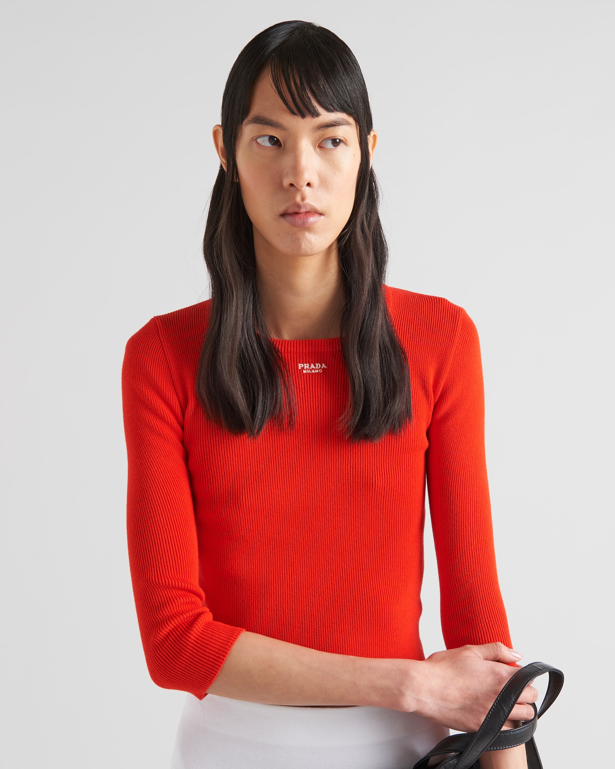 Cotton sweater with embroidered logo - 3