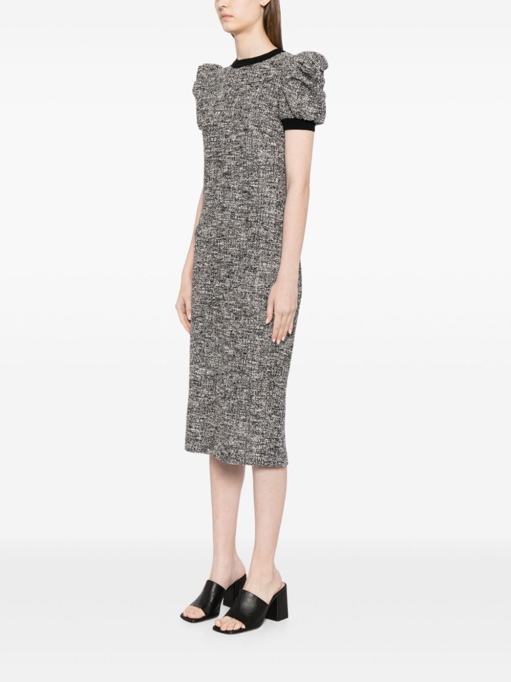 上品なデザイン【Max Mara】Ieti パフスリーブ ミディドレス Max Mara Ieti midi dress | farfetch | REVERSIBLE