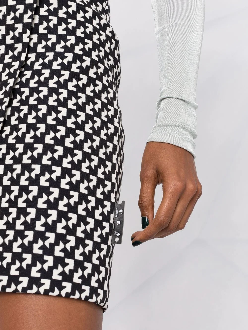 abstract-print wrap skirt - 3