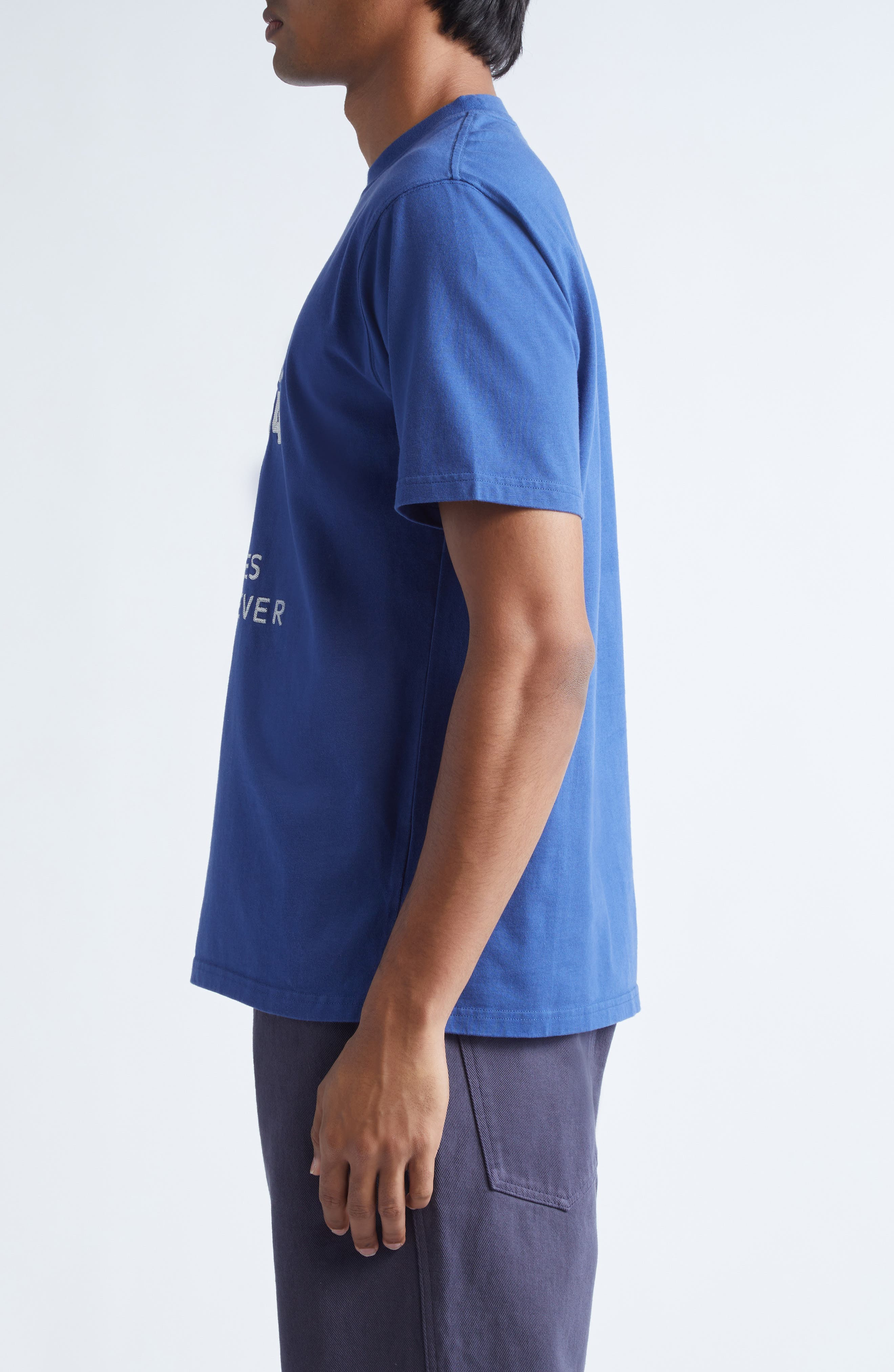 PALMES Forever Embroidered T-Shirt in Blue at Nordstrom - 3