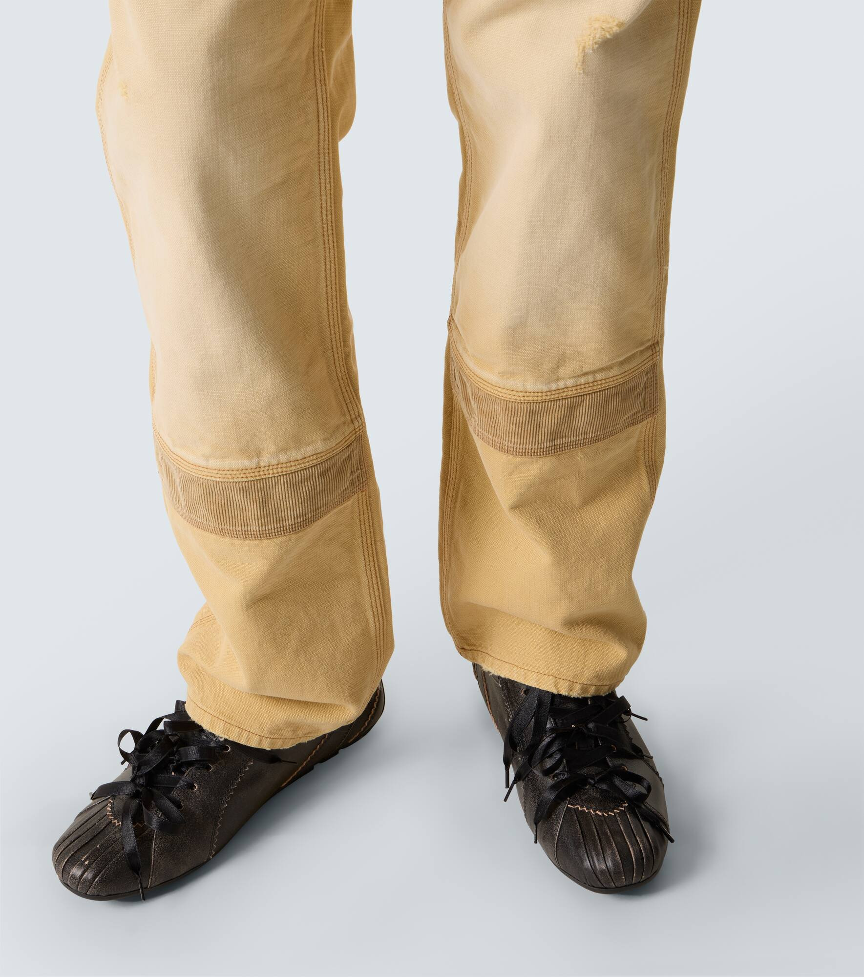 Sierra cotton canvas straight pants - 6