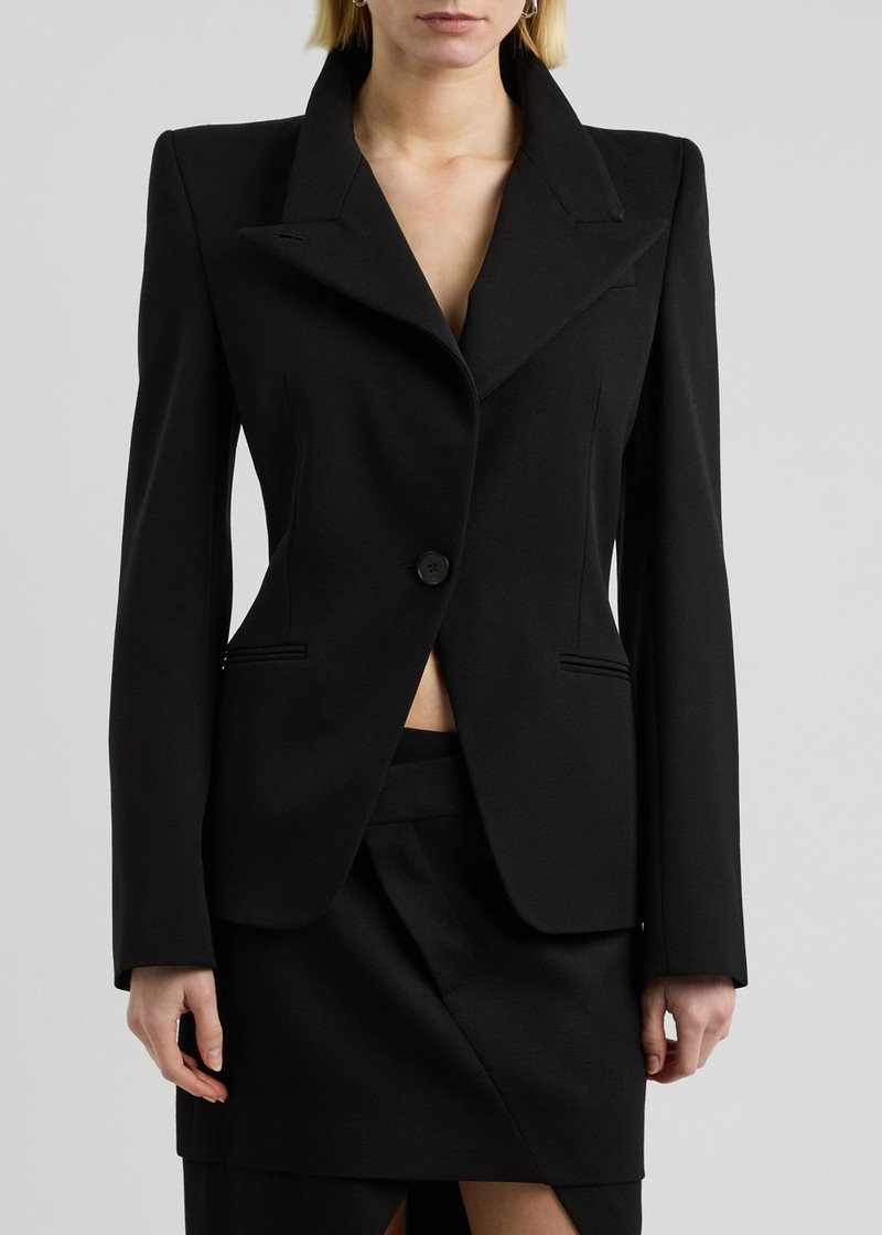 Alexander McQueen Alexander Mcqueen Wool Blazer outlook