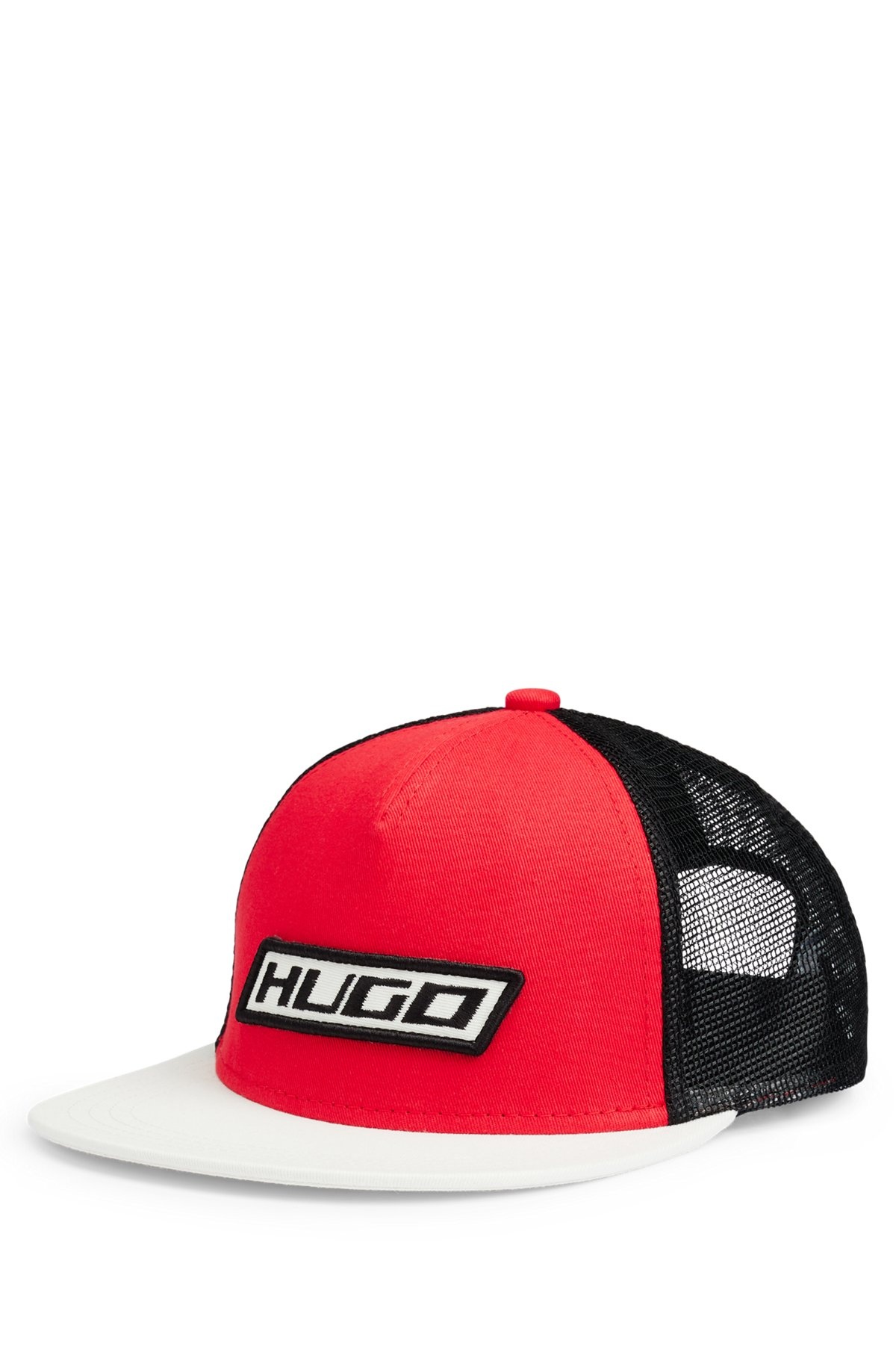 TRUCKER CAP IN COTTON TWILL WITH RACING-INSPIRED DETAILS - 1