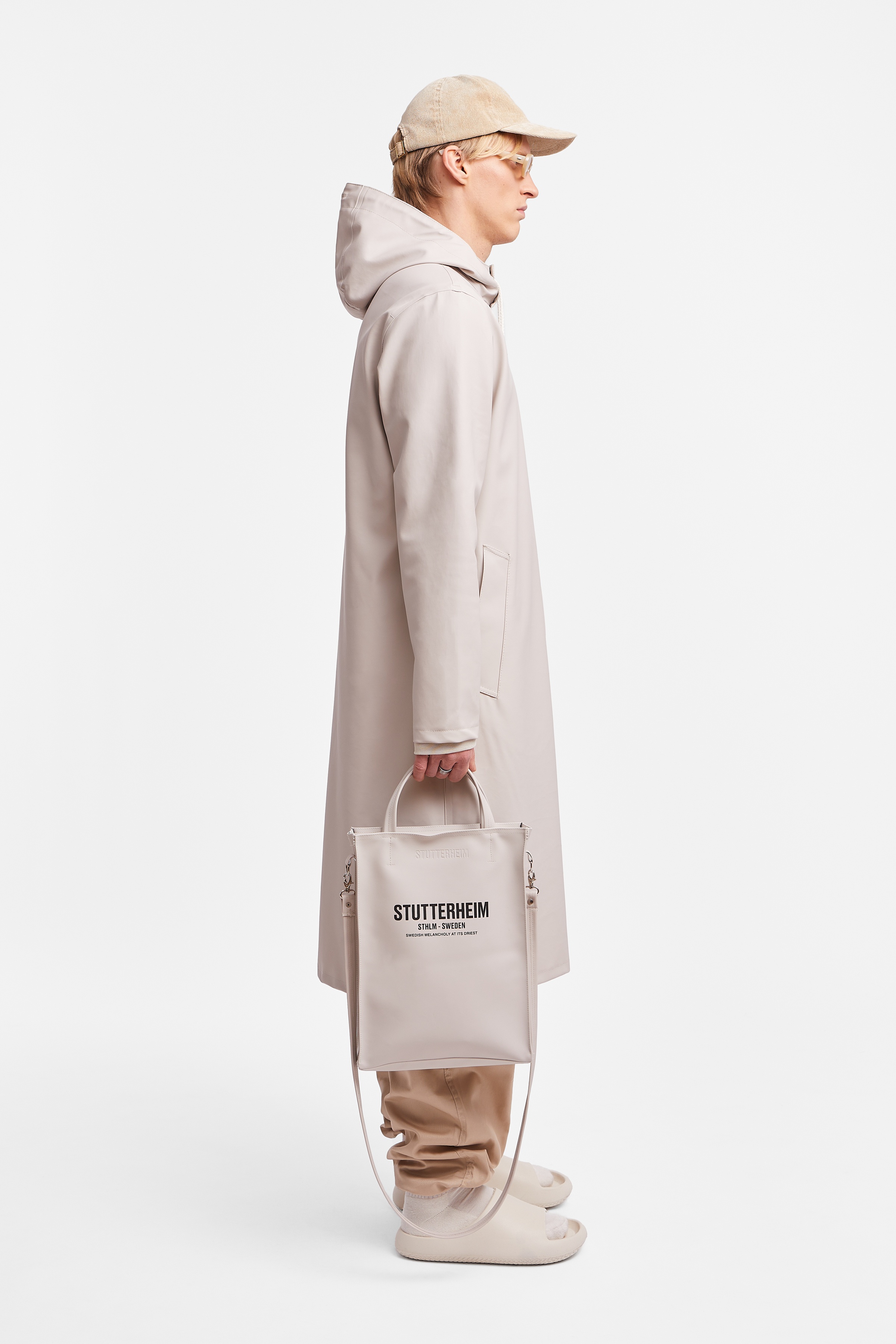 Stockholm Long Raincoat Light Sand - 3