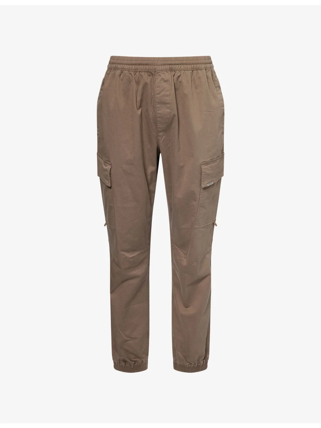 Cargo Elasticated-Cuffs Stretch-Cotton Trousers - 1