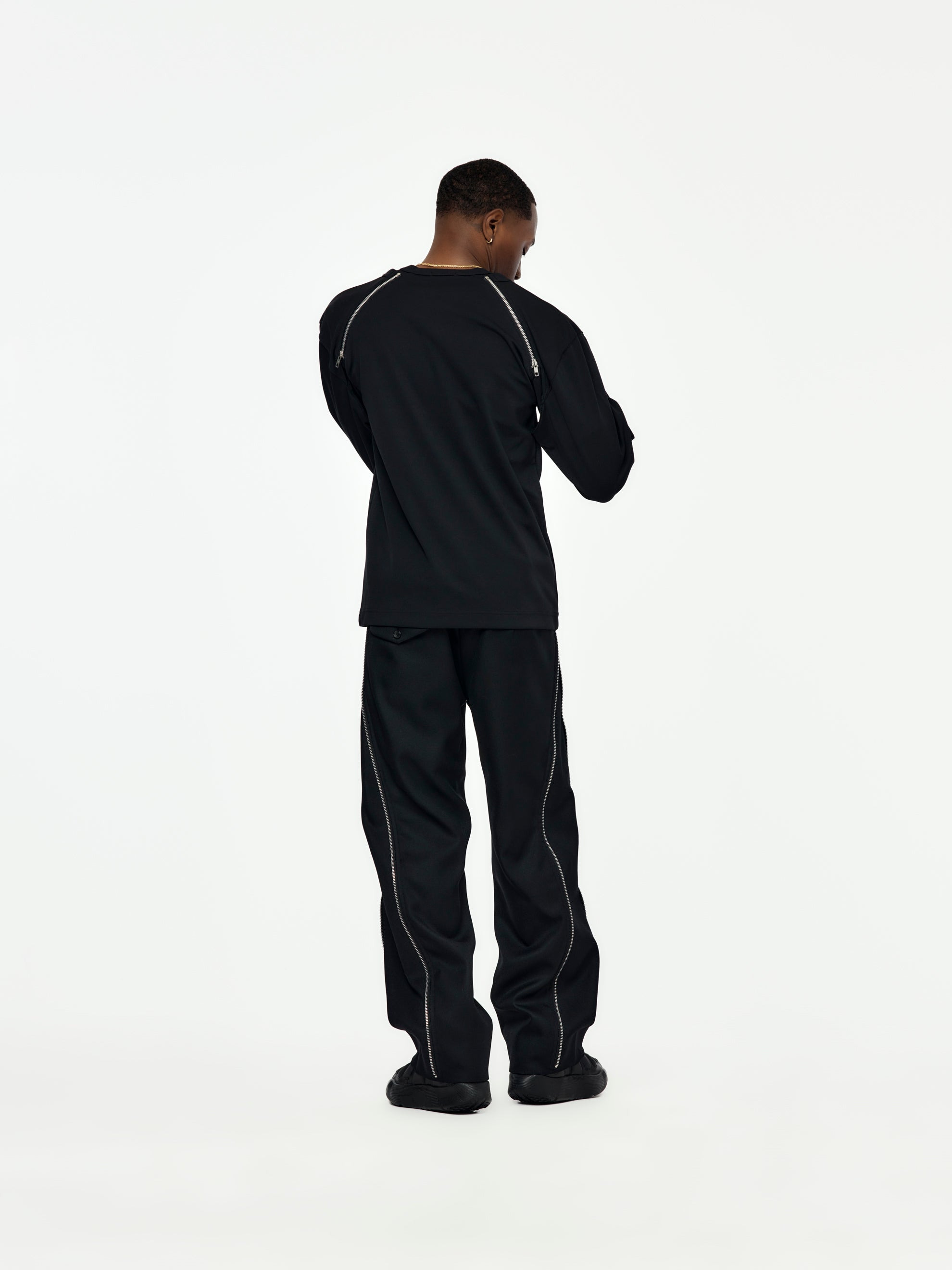 CDG HOMME PLUS WOOL PANTS (BLACK) - 5
