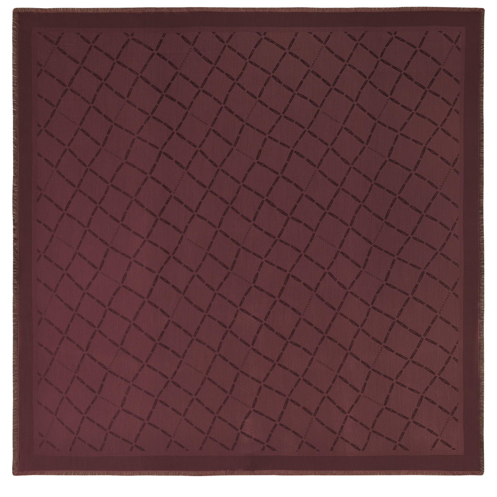 Roseau Shawl Plum - Silk Blend - 1