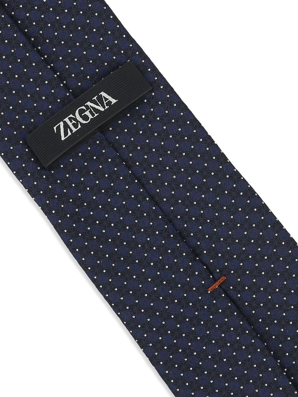 patterned-jacquard silk tie - 2