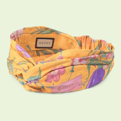 GUCCI Flora print silk headband outlook