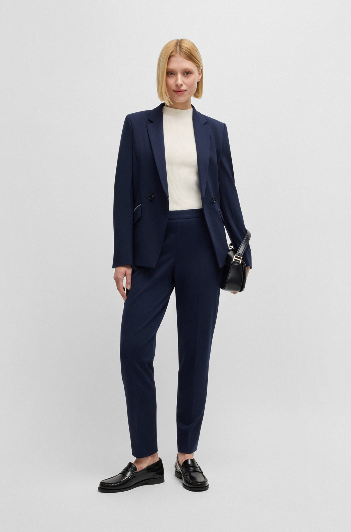 REGULAR-FIT TROUSERS WITH FRONT CREASE - 3