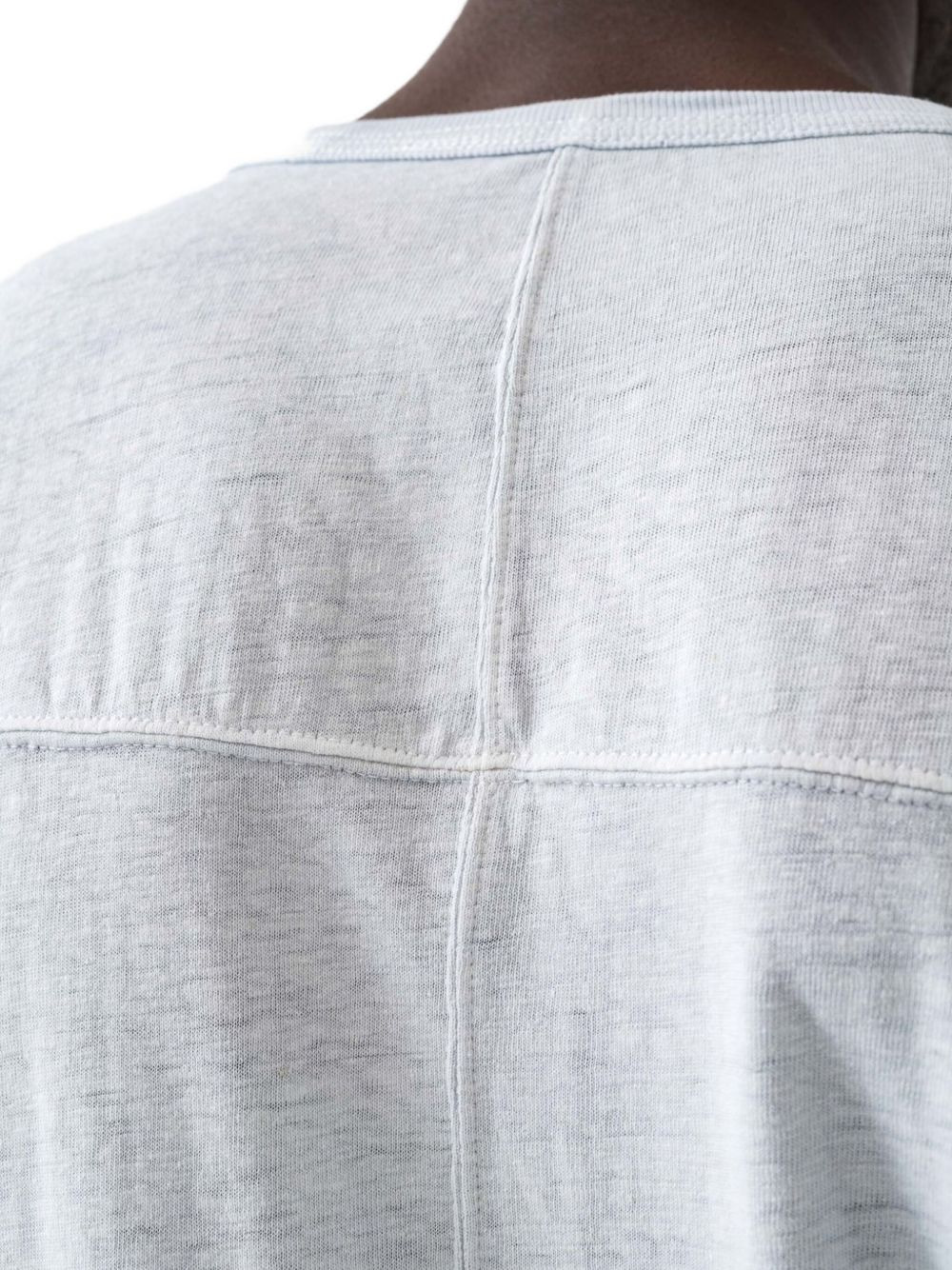 central-seam short-sleeve T-shirt - 5