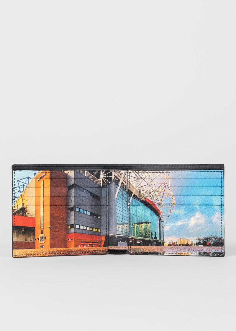 Paul Smith Paul Smith & Manchester United - Black 'Stadium' Billfold Wallet outlook