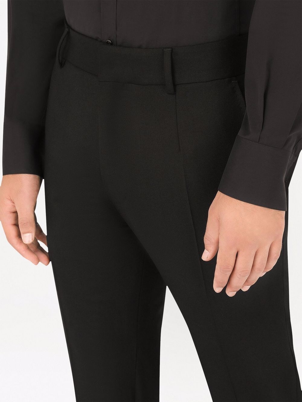 tailored stretch-wool trousers - 5