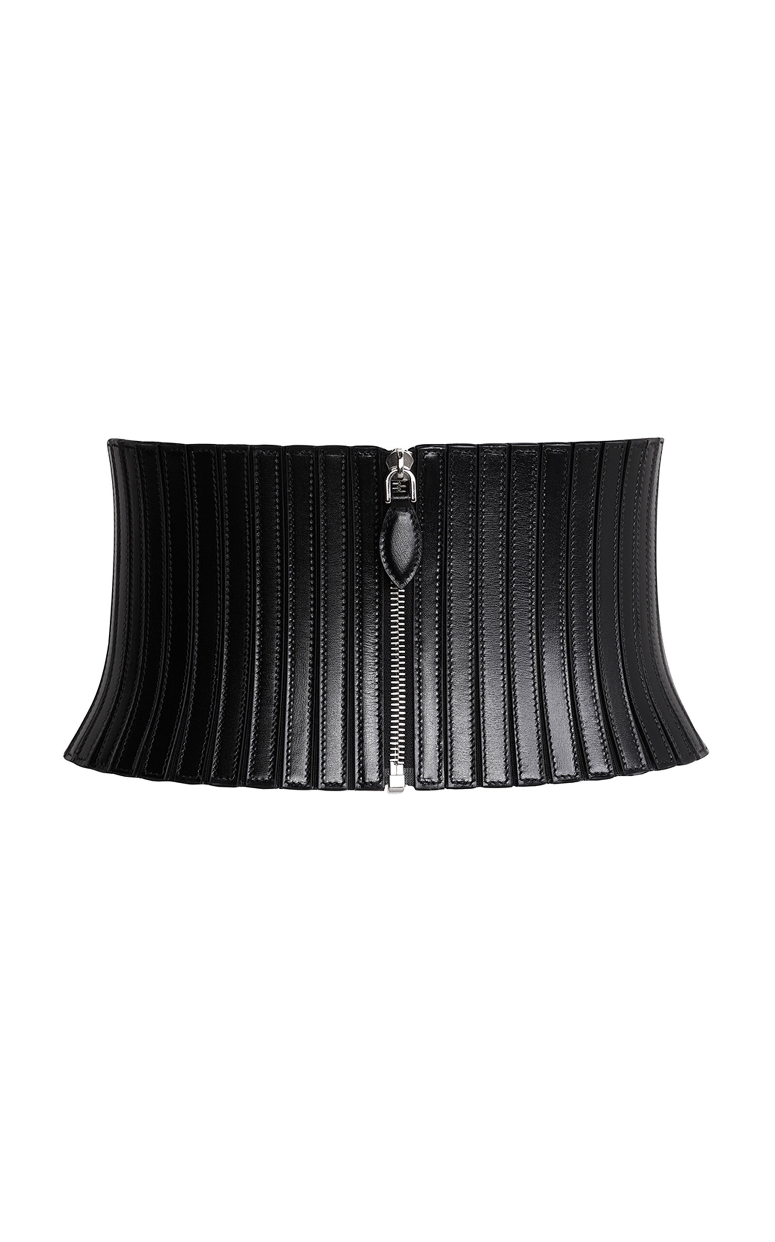 【関税&送料込】Alaia Cintura Corsetto In Pelle Cintura Bustier In Pelle Traforata Nera - ALAIA - Russocapri