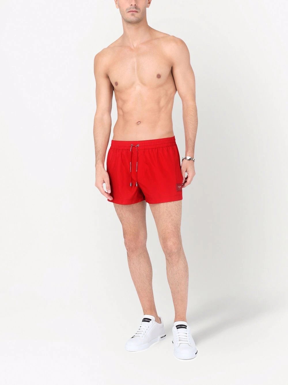 logo-patch swimming shorts - 2