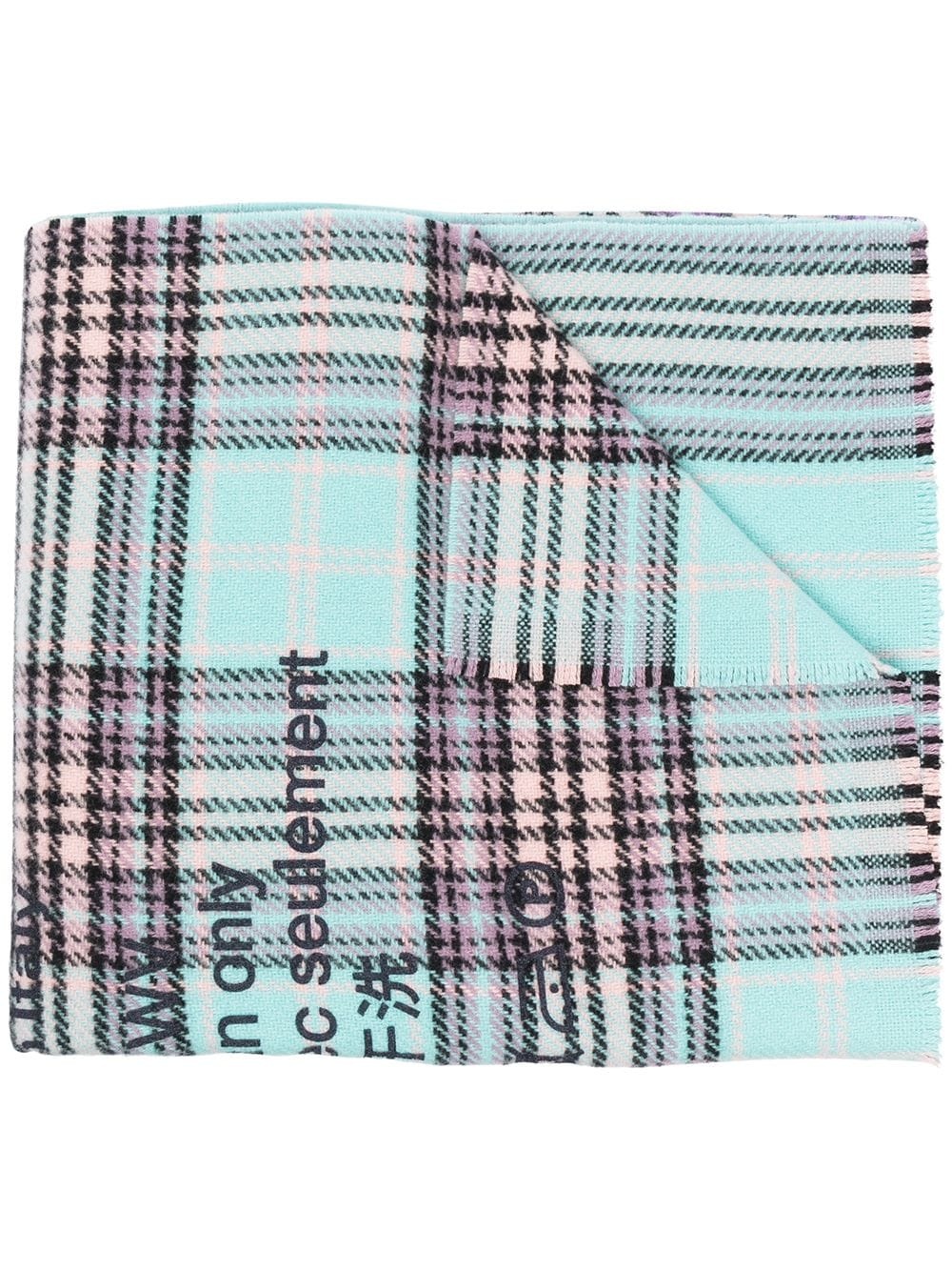 tartan logo scarf - 1