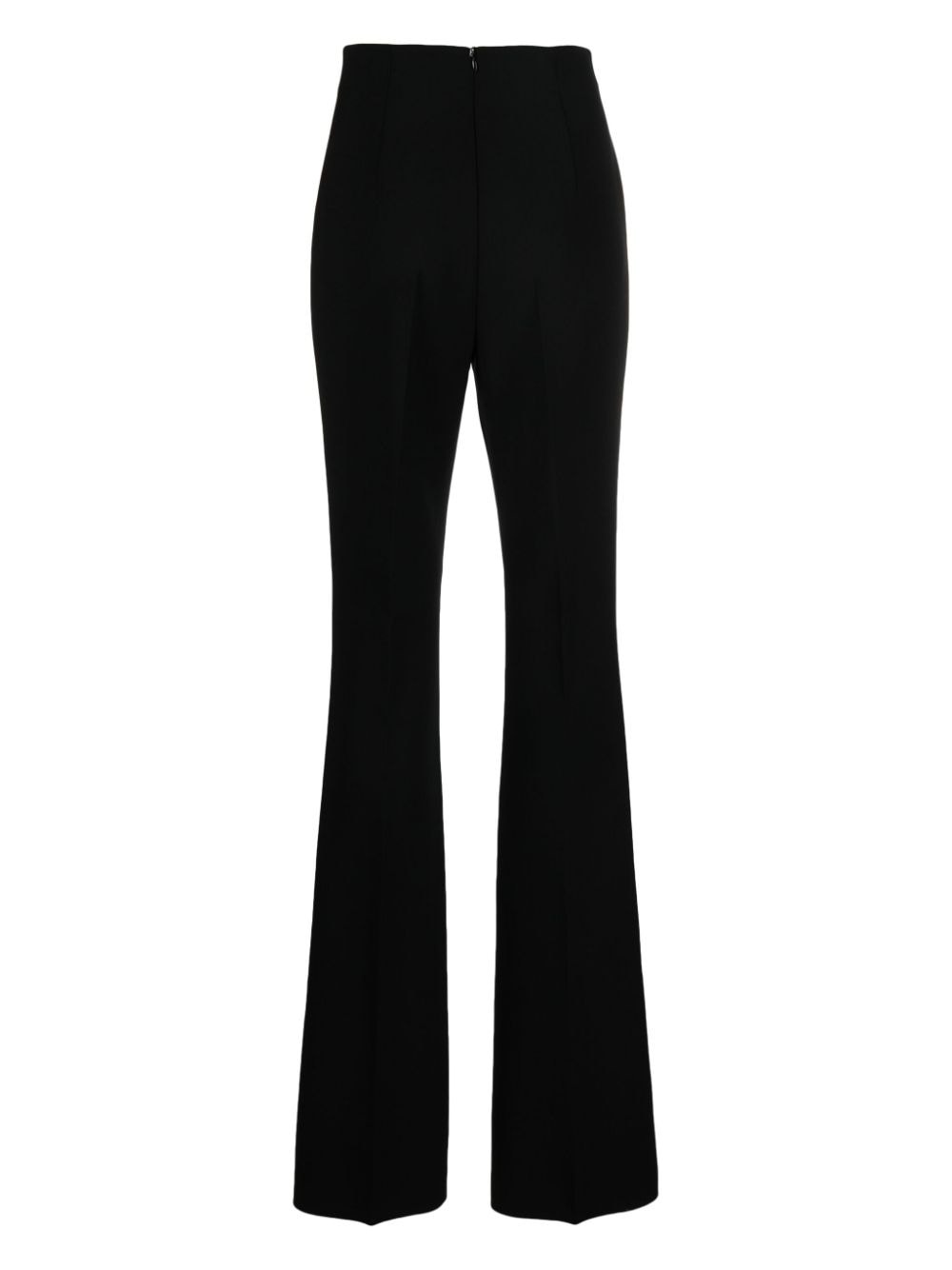 high-waisted flared trousers - 2