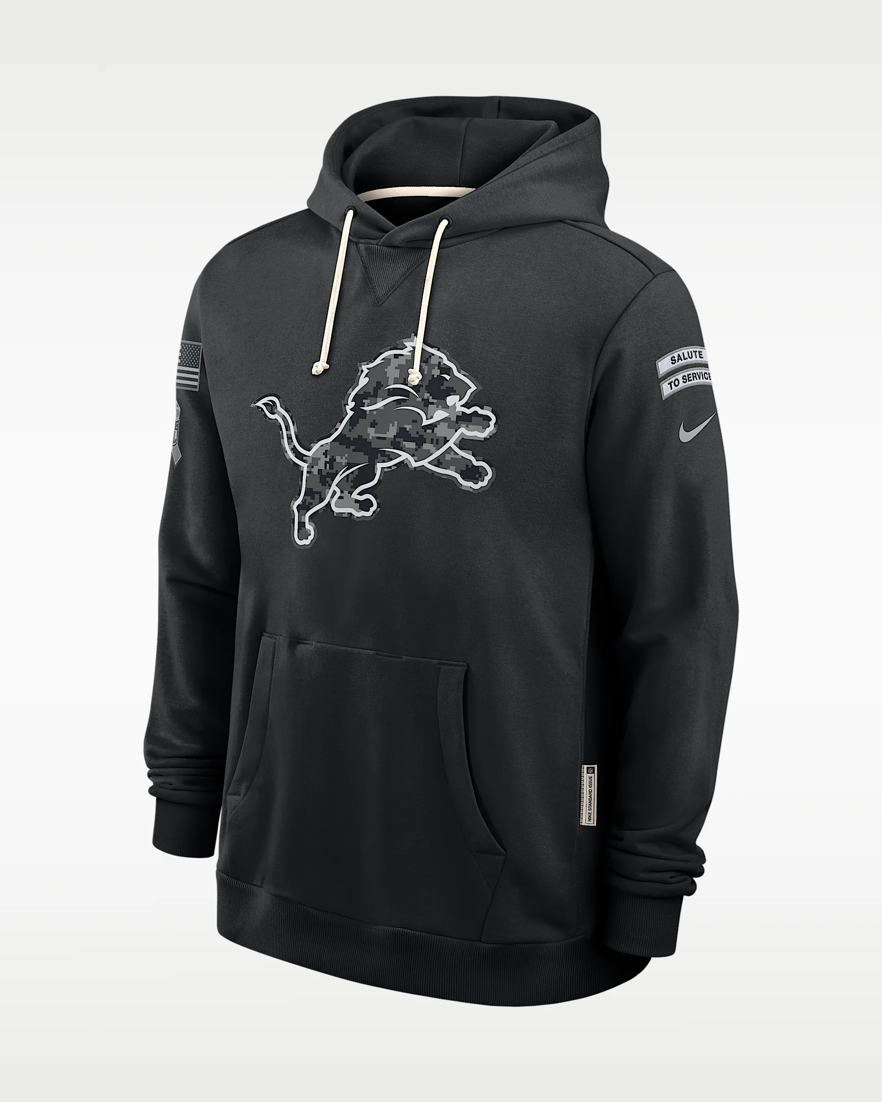 Detroit Lions Salute to Service Sideline Men's Nike Dri-FIT NFL Pullover Hoodie - 1
