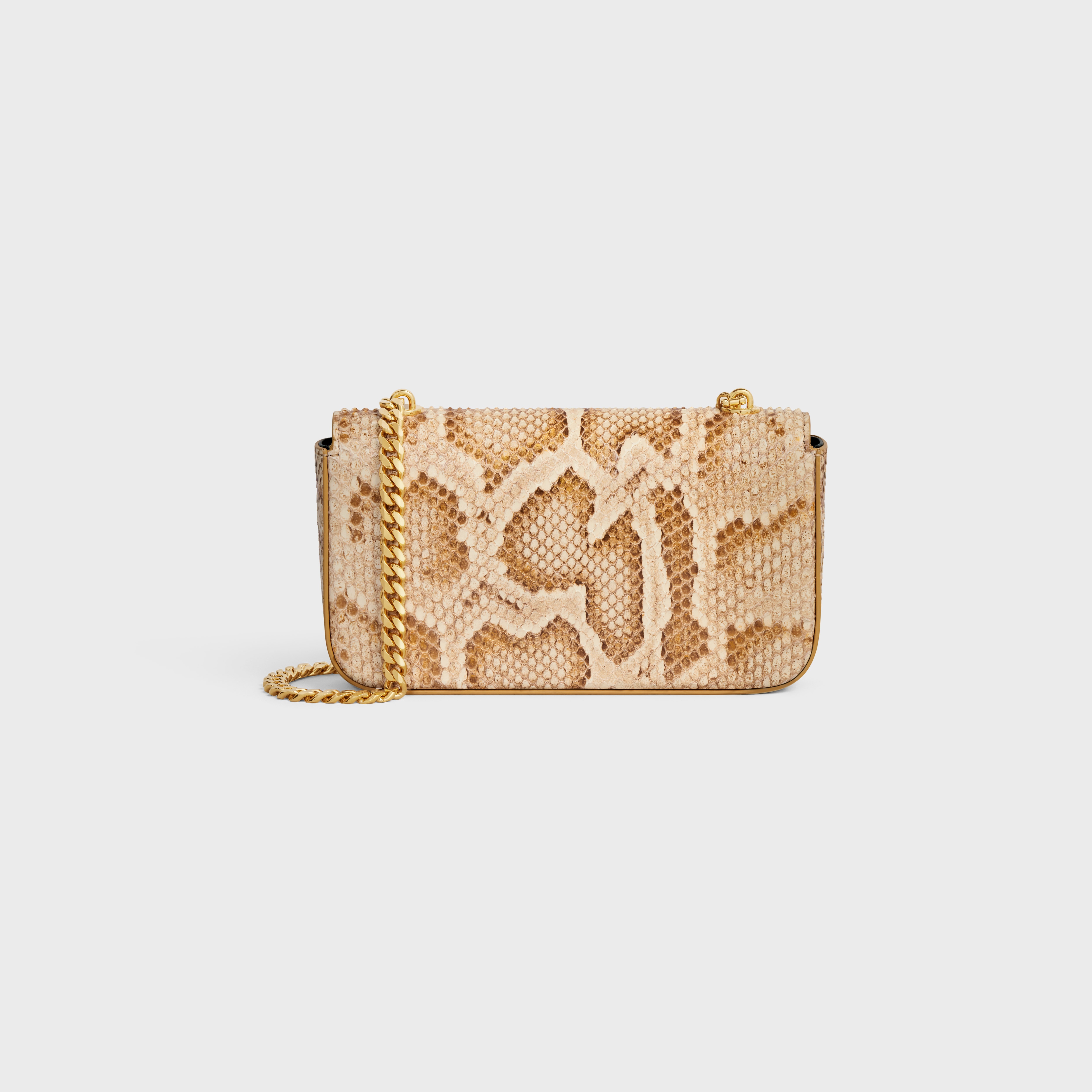 CHAIN SHOULDER BAG triomphe in PYTHON - 3