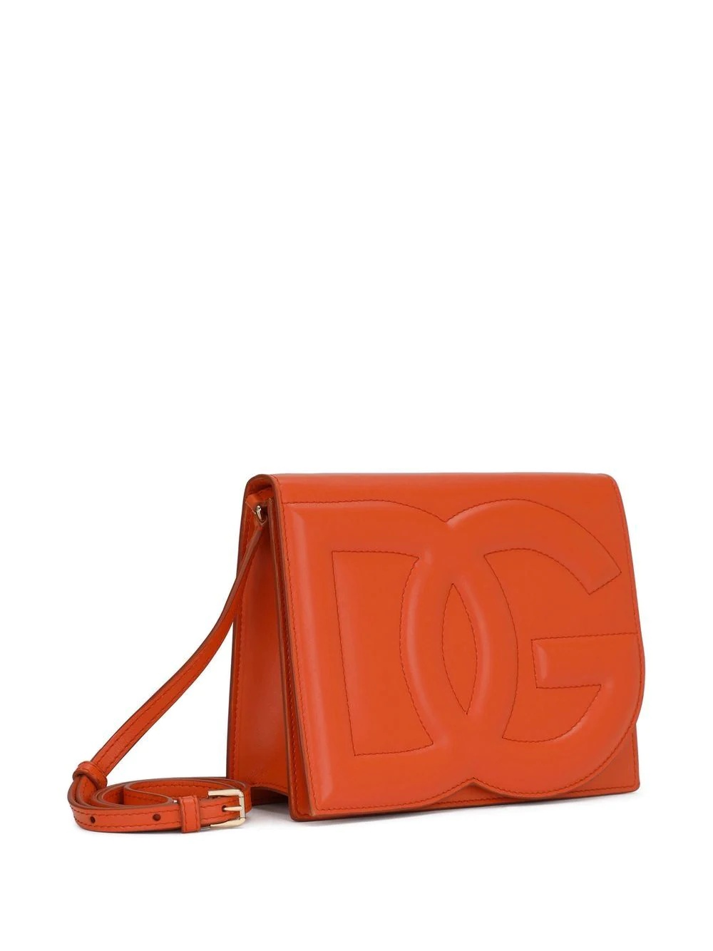 leather embossed-logo crossbody - 4