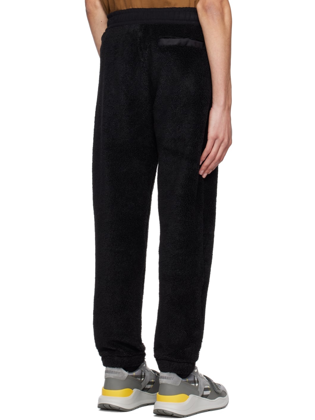 Black Embroidered Lounge Pants - 3