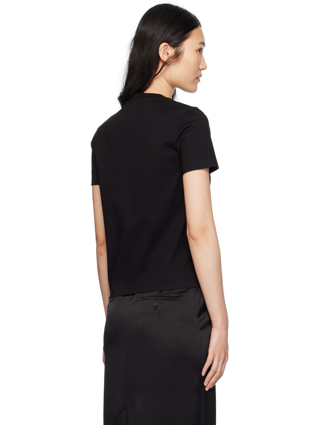 Black Embroidered T-Shirt - 3