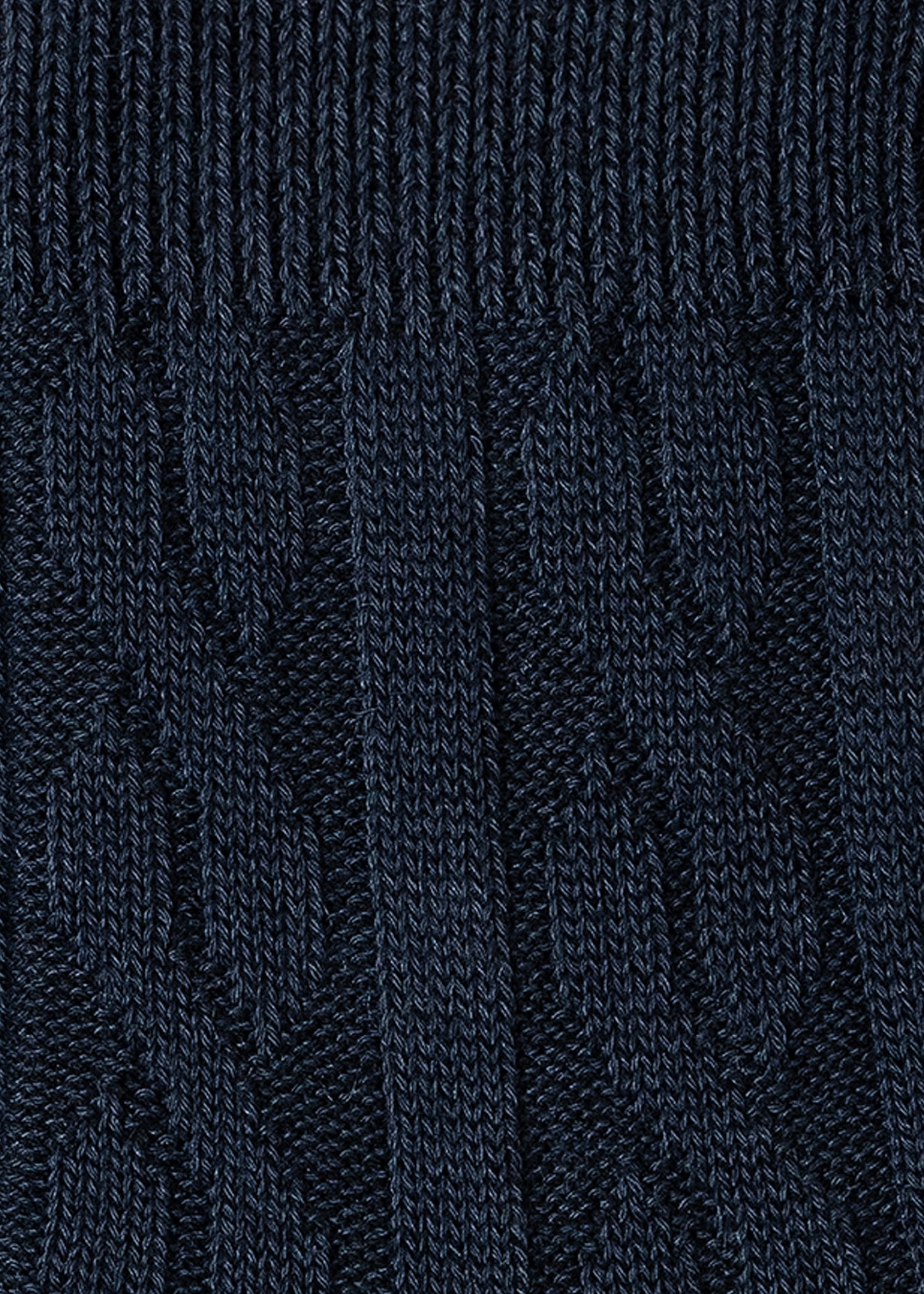 Navy Cashmere-Blend Cable Knit Socks - 3
