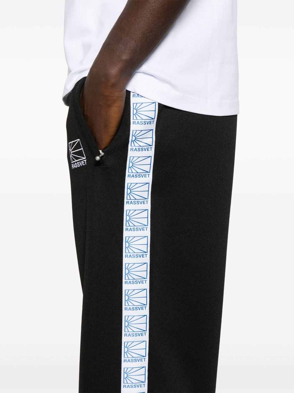 logo-trim track pants - 5