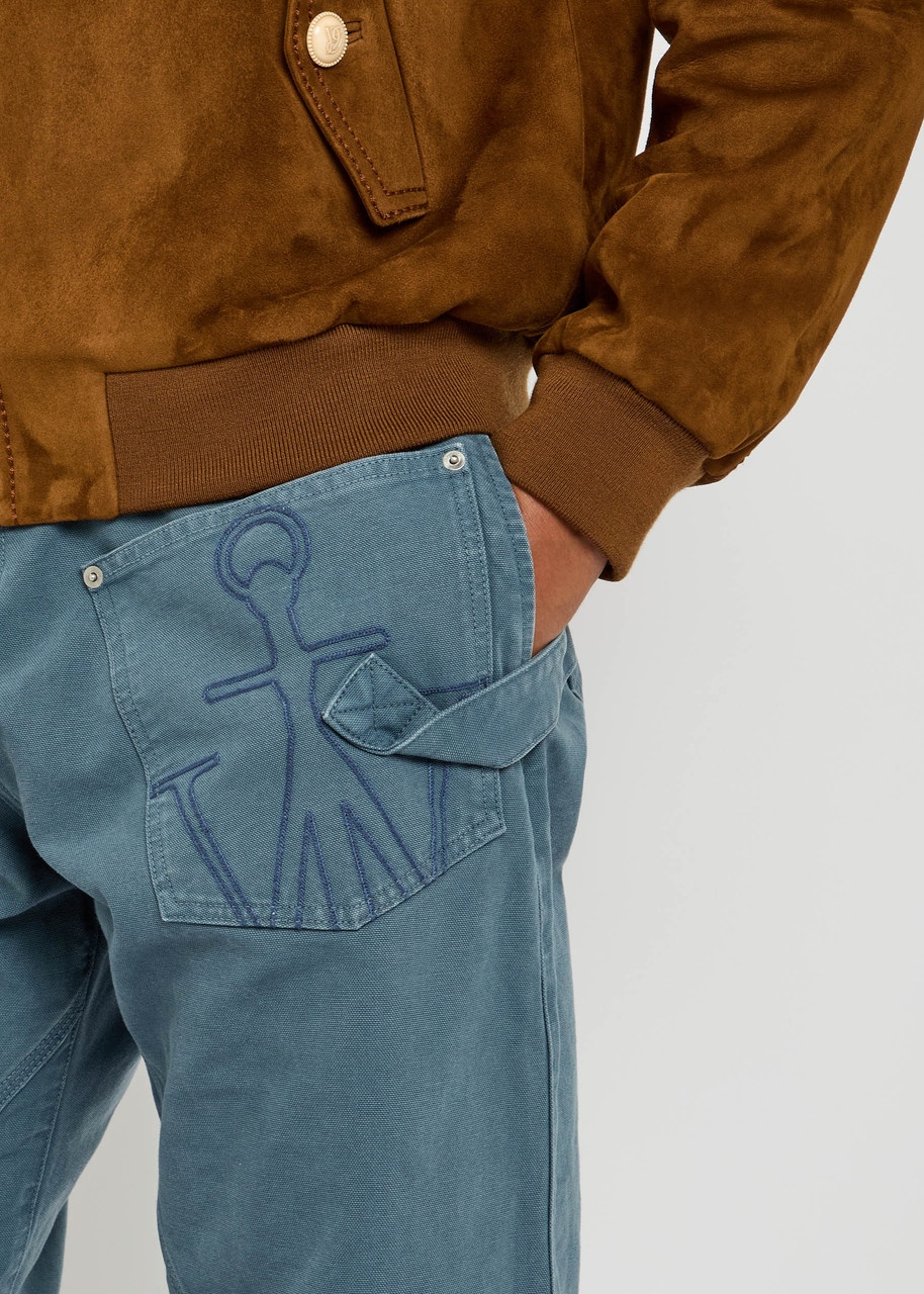 JW Anderson Twisted Workwear Wide-leg Canvas Jeans - 5