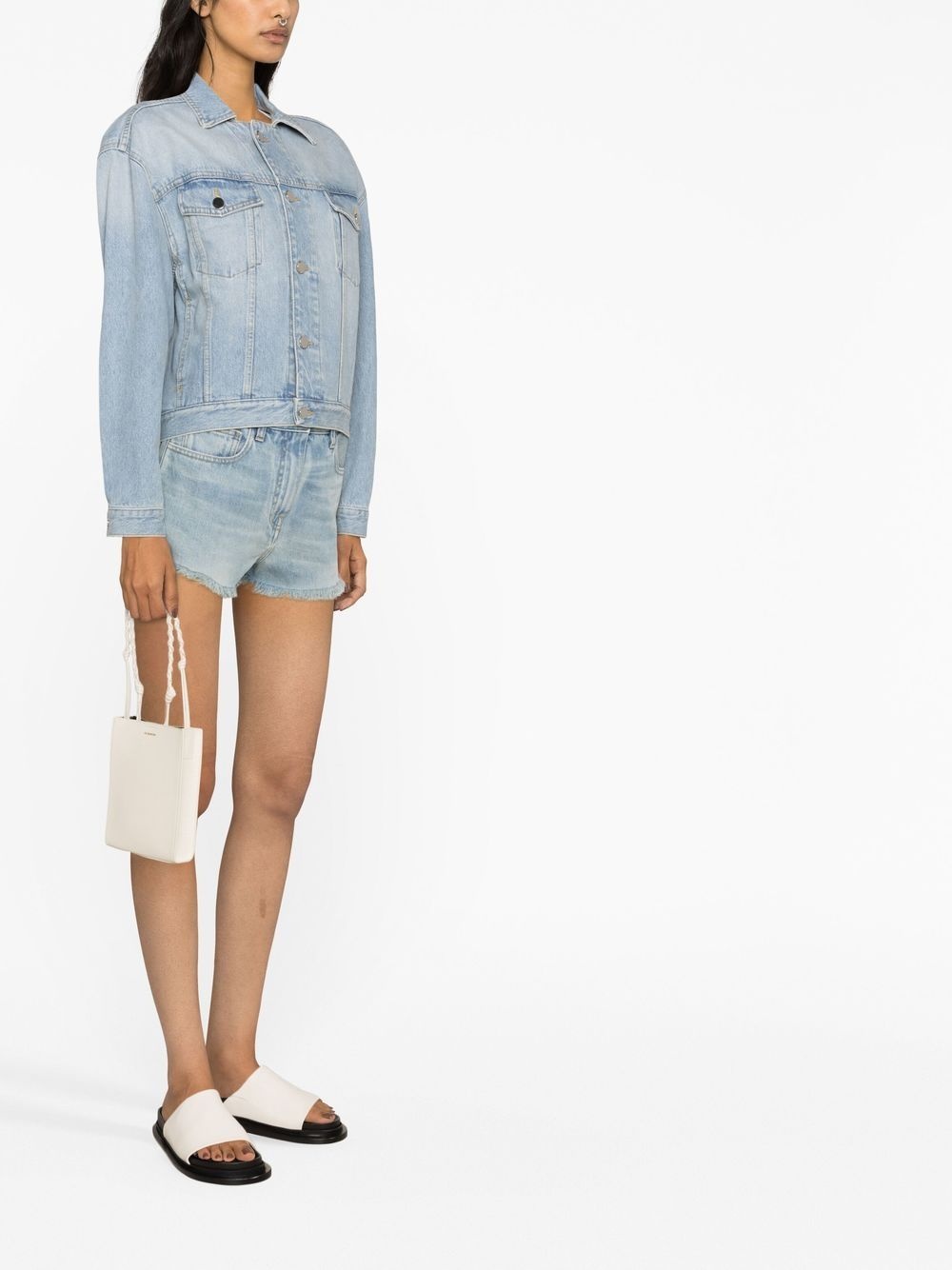 long-sleeved denim jacket - 3