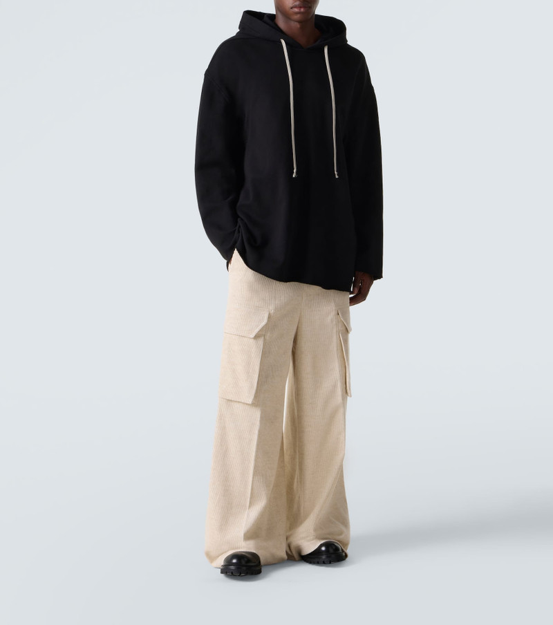 Rick Owens Cotton jersey hoodie outlook