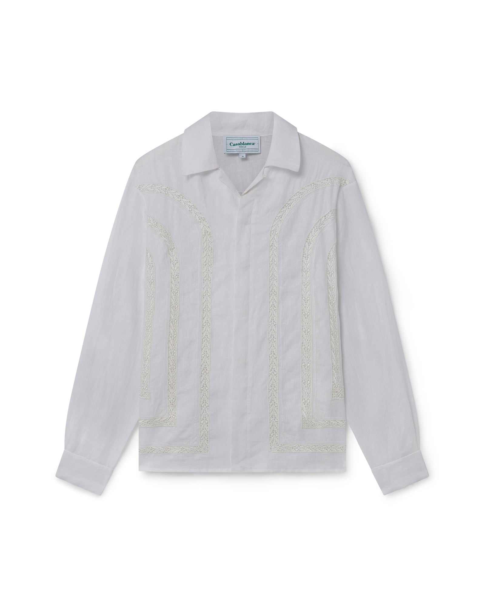 Broderie Anglaise Linen Shirt - 1