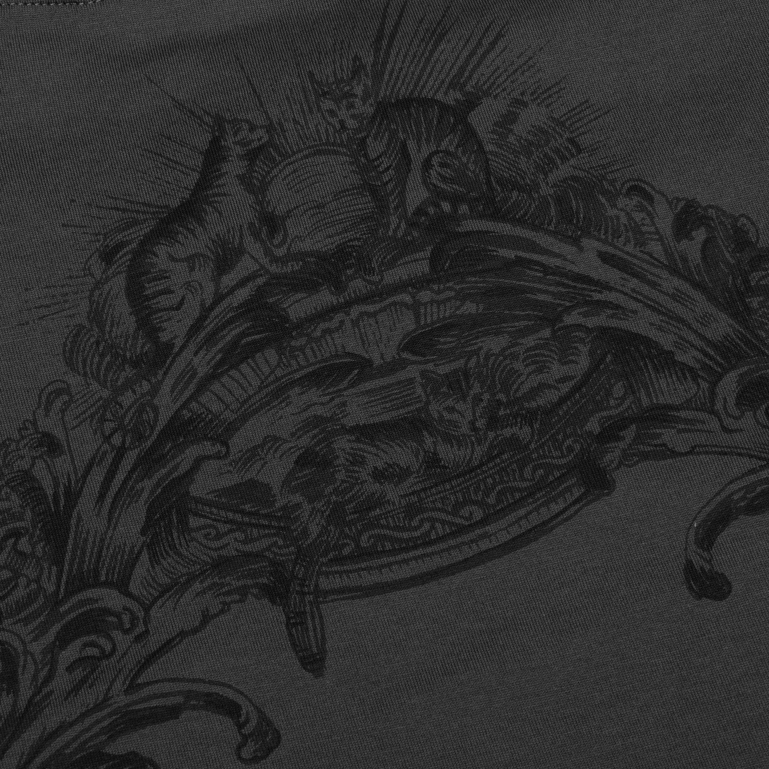 BAROQUE PRINT S/S T-SHIRT - CHARCOAL - 4