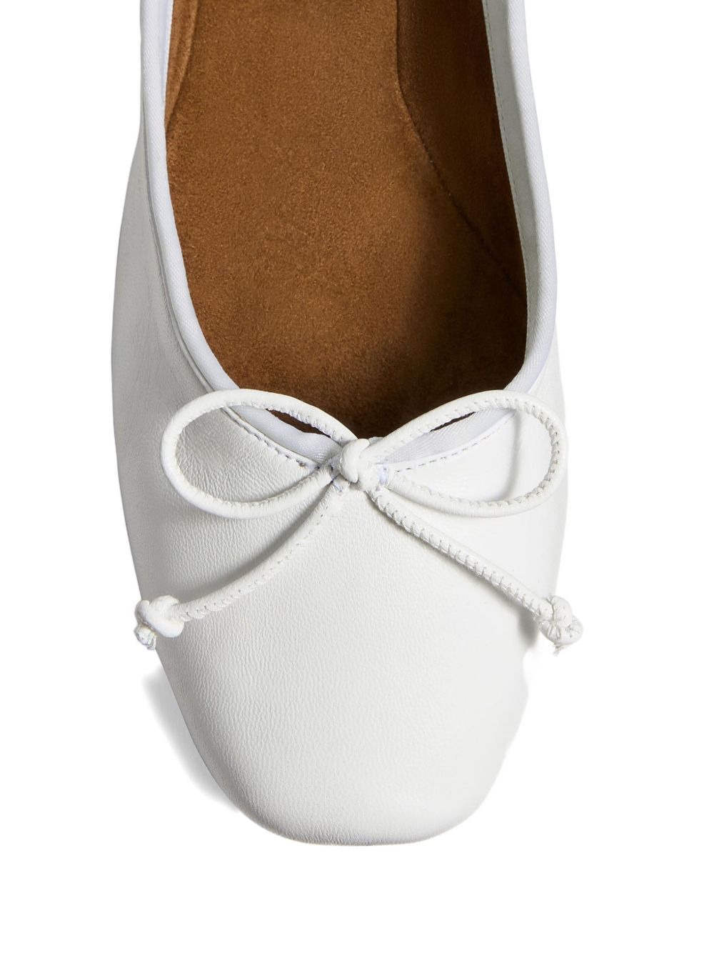 leather bow ballerina - 4