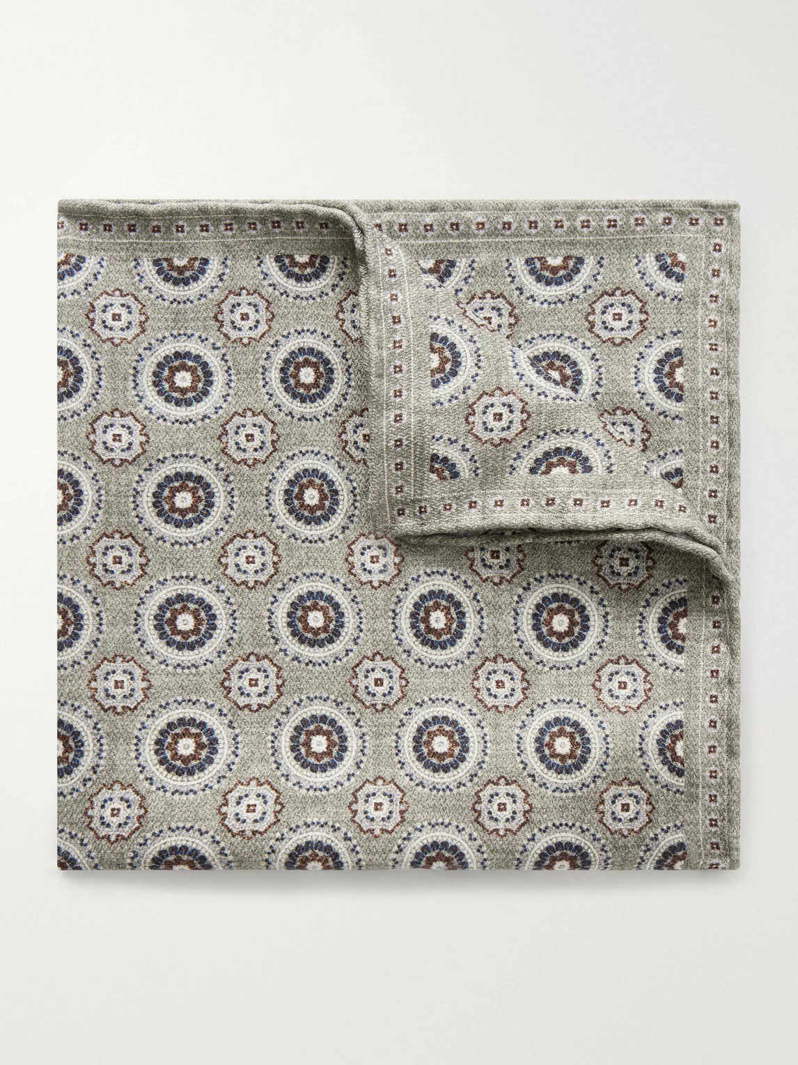 Printed Silk Pocket Square - 1