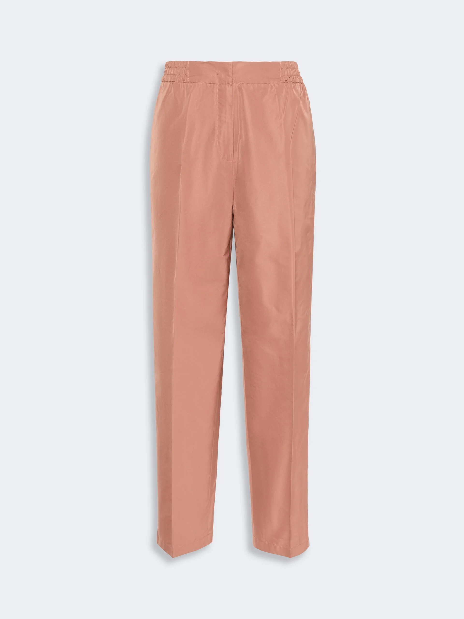BOHEME Silk-blend radzimir trousers - ANTIQUE ROSE - 1