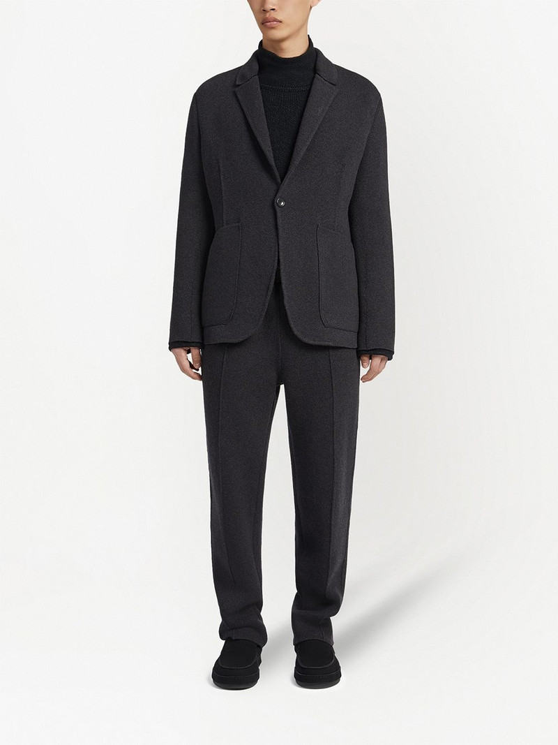 ZEGNA elasticated cashmere-blend trousers outlook
