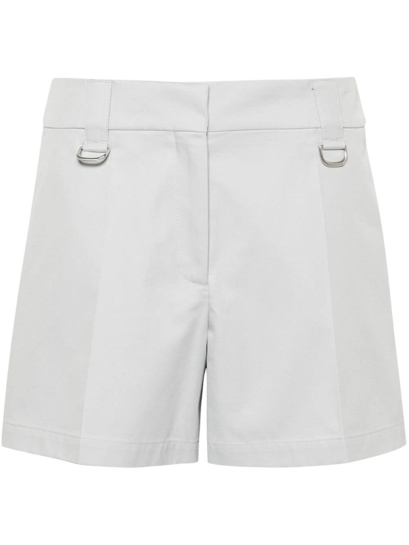 high-waisted cotton shorts 1
