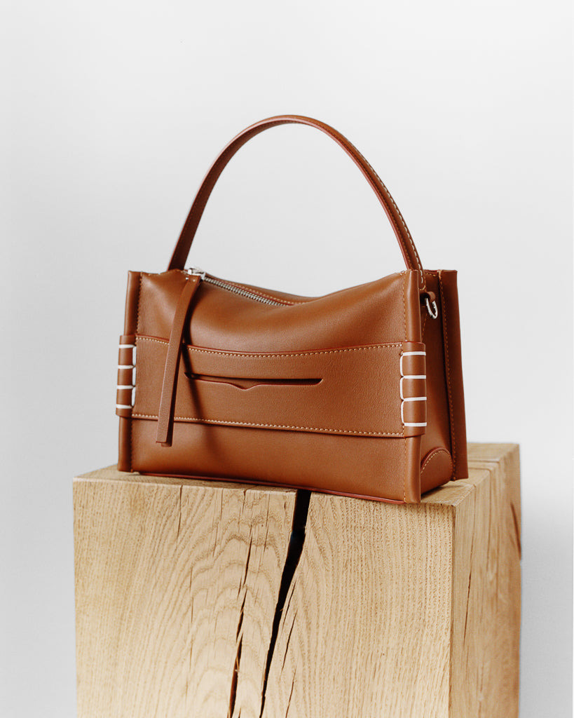 LOAFER BAG IN TAN LEATHER - 3