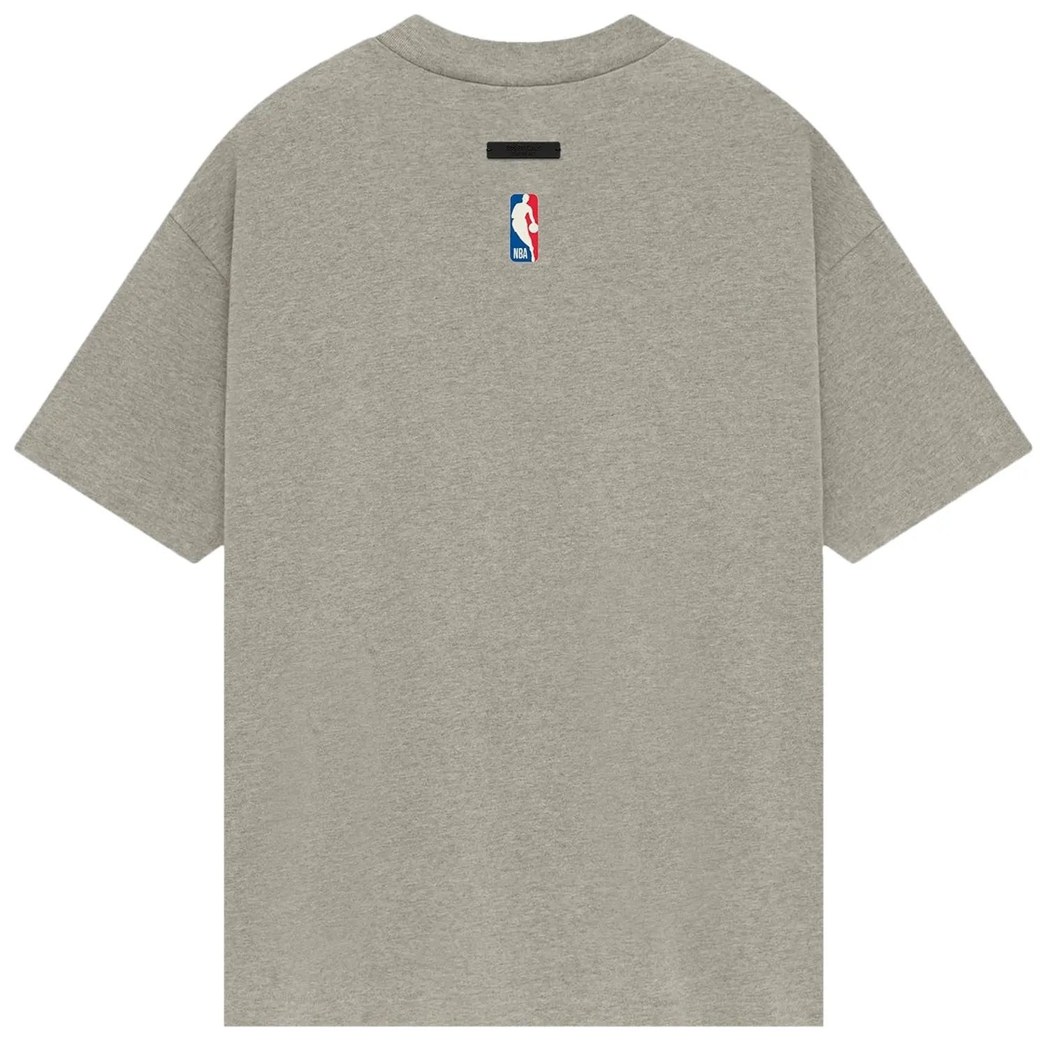 Fear of God Essentials x NBA Brooklyn Nets T-shirt 'Grey Black' 125AL244105F - 2