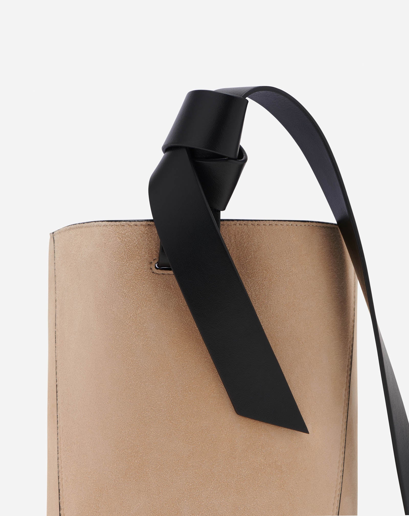 PM HOBO TIE BAG IN SUEDE - 3