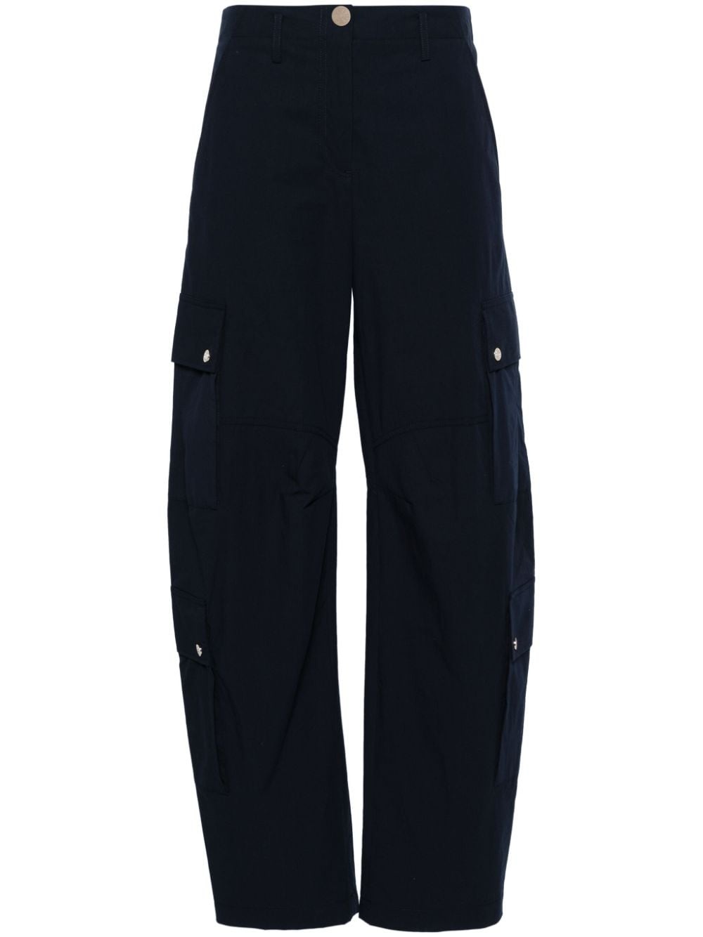 tapered-leg cargo trousers - 1