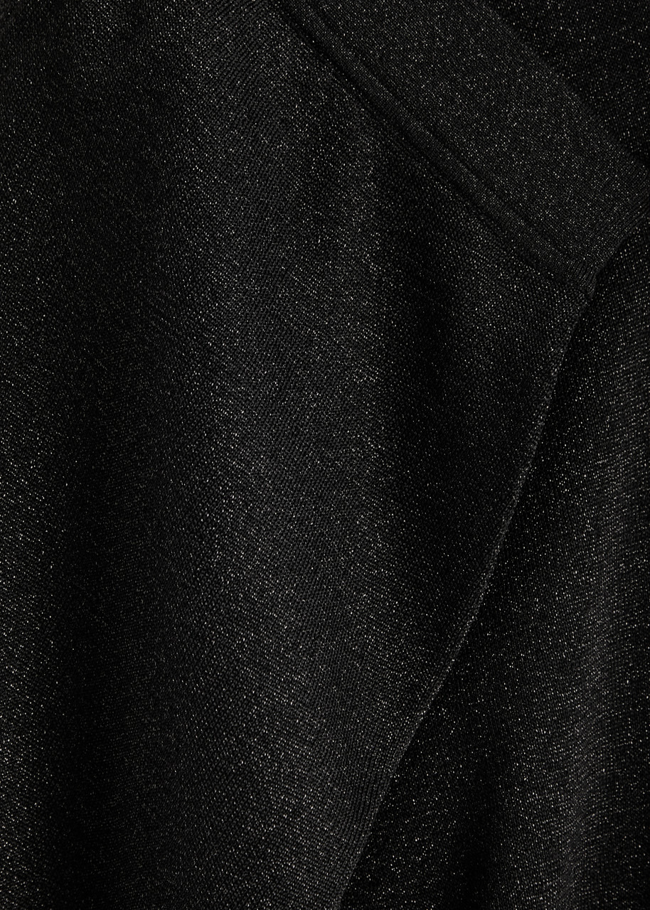 Metallic-weave knitted trousers - 5