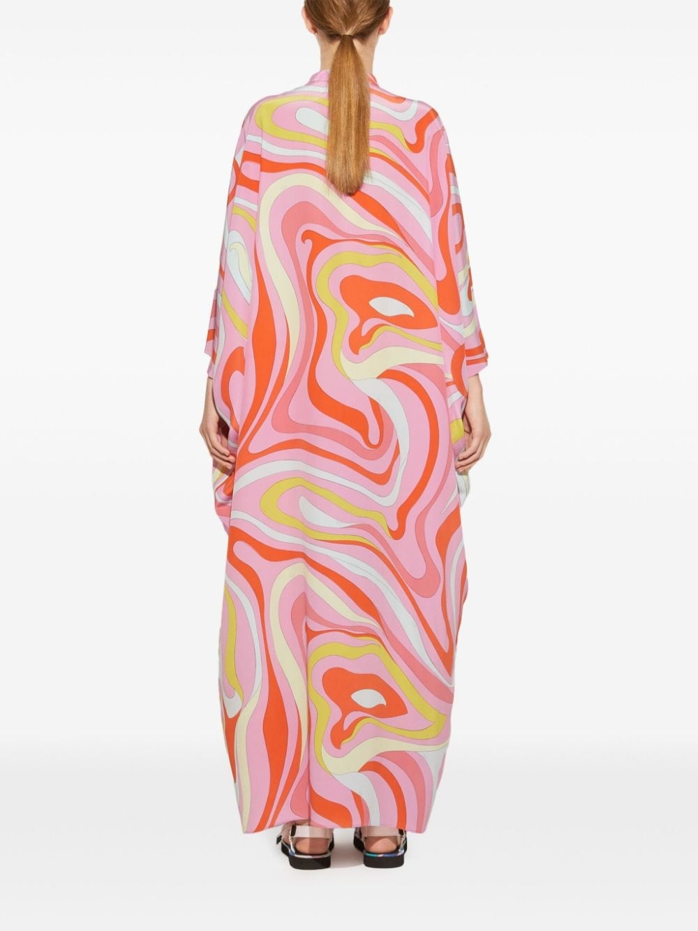 Marmo-print silk maxi dress - 4