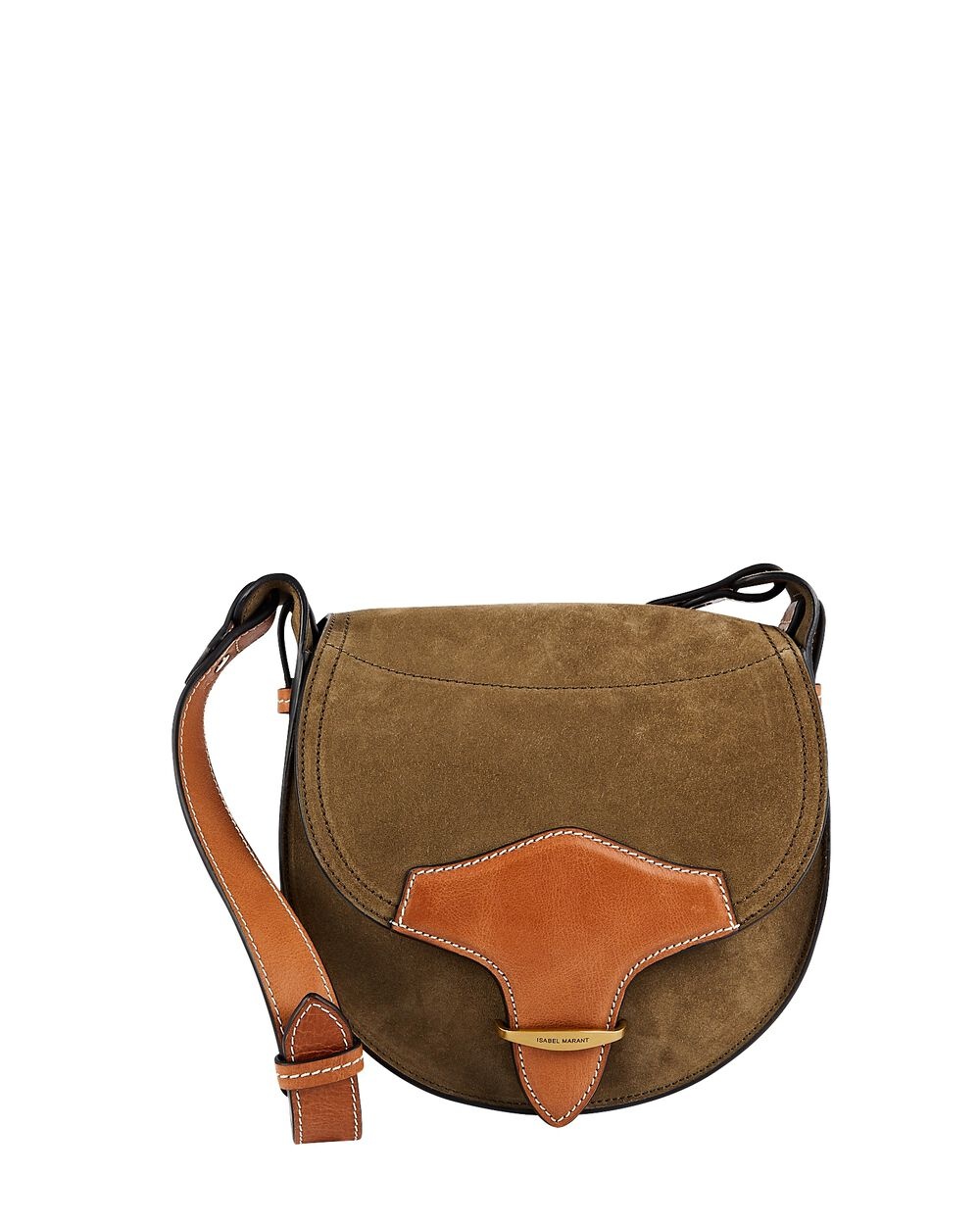 Botsy Suede Saddle Crossbody Bag - 1