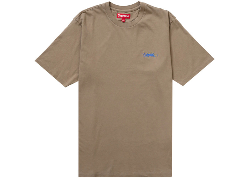 Supreme Washed Tag S/S Top Dusty Olive 1