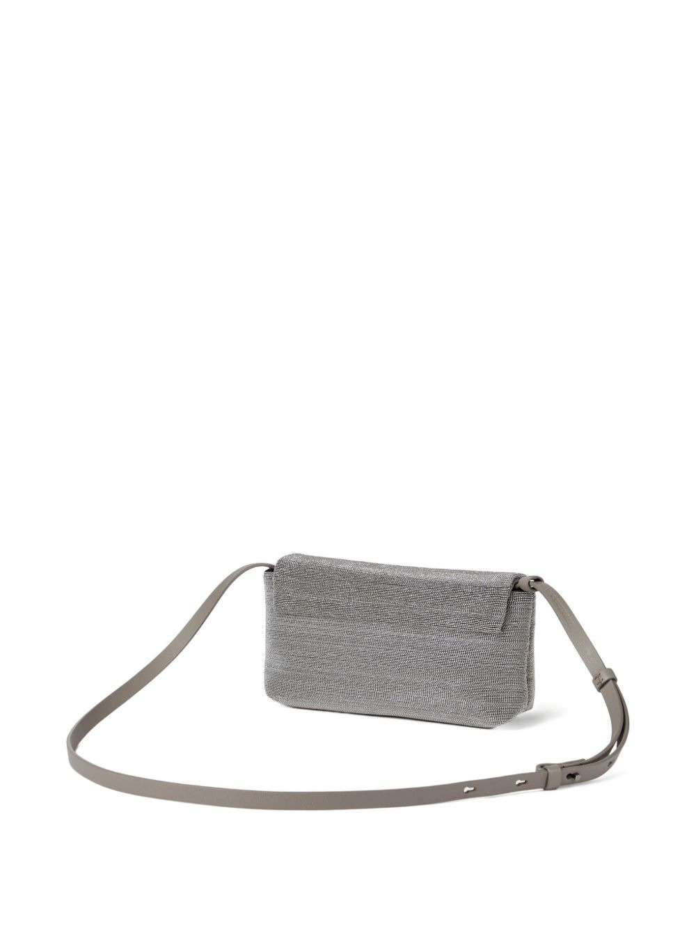 Monili-embellished leather cross body bag - 3