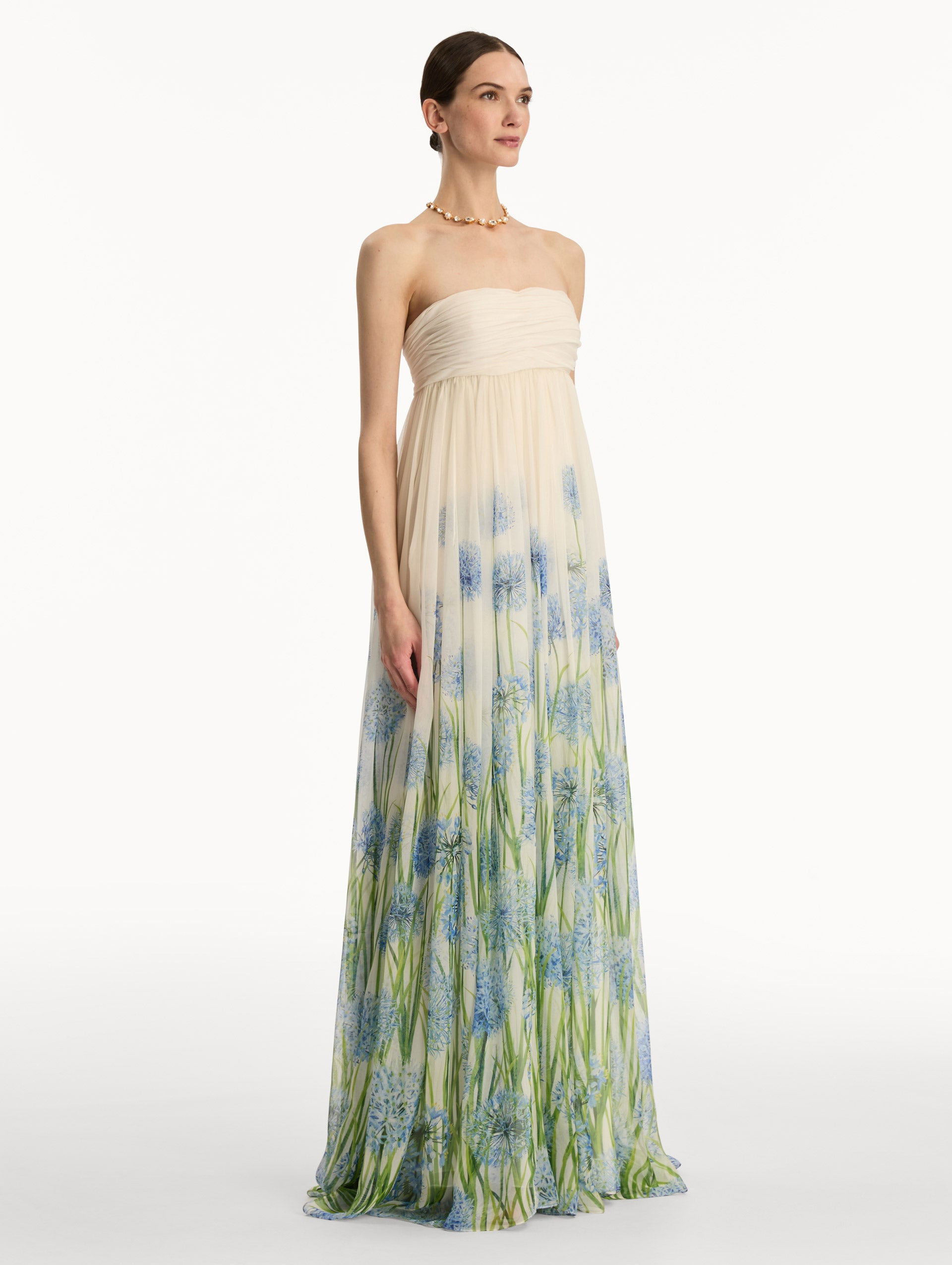 DEGRADÉ ALLIUM CHIFFON GOWN - 4